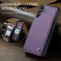 Samsung Galaxy A36 Caseme C22-etui RFID-kortlommebok - lilla