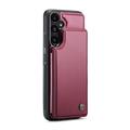 Samsung Galaxy A36 Caseme C22 etui RFID-kortlommebok - rød