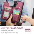Samsung Galaxy A36 Caseme C22 etui RFID-kortlommebok - rød