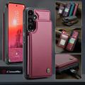Samsung Galaxy A36 Caseme C22 etui RFID-kortlommebok - rød