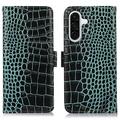 Samsung Galaxy A36 Crocodile Series Lommebok-deksel i Lær med RFID