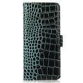 Samsung Galaxy A36 Crocodile Series Lommebok-deksel i Lær med RFID - Grønn