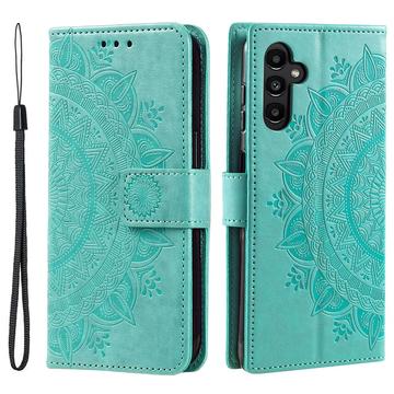Samsung Galaxy A36 Mandala Series Lommebok-deksel - Grønn