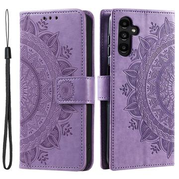 Samsung Galaxy A36 Mandala Series Lommebok-deksel - Lilla