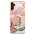 Samsung Galaxy A36 Marble Pattern Electroplated IMD TPU-deksel - Rosa