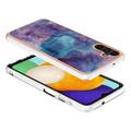 Samsung Galaxy A36 Marble Pattern Electroplated IMD TPU-deksel - Lilla