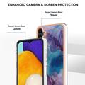 Samsung Galaxy A36 Marble Pattern Electroplated IMD TPU-deksel - Lilla