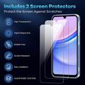 Samsung Galaxy A36 Saii 2-i-1 TPU-deksel & Beskyttelsesglass