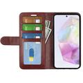 Samsung Galaxy A36 Lommebok-deksel med Magnetisk Lukning - brun