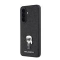 Samsung Galaxy A37 Karl Lagerfeld Fixed Glitter Metal Ikonik-deksel - Svart