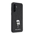 Samsung Galaxy A37 Karl Lagerfeld Fixed Glitter Metal Ikonik-deksel - Svart