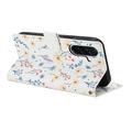 Samsung Galaxy A37 Rombisk blomsterlommebok-etui