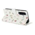 Samsung Galaxy A37 Rombisk blomsterlommebok-etui