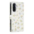 Samsung Galaxy A37 Rombisk blomsterlommebok-etui - gule blomster