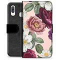 Samsung Galaxy A40 Premium Lommebok-deksel - Romantiske Blomster