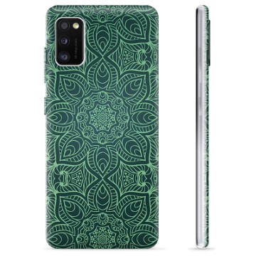 Samsung Galaxy A41 TPU-deksel - Grønn Mandala