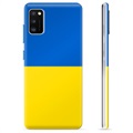 Samsung Galaxy A41 TPU-deksel Ukrainsk flagg - Gul og lyseblå
