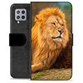 Samsung Galaxy A42 5G Premium Lommebok-deksel - Løve