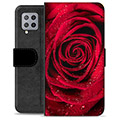 Samsung Galaxy A42 5G Premium Lommebok-deksel - Rose