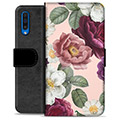 Samsung Galaxy A50 Premium Lommebok-deksel - Romantiske Blomster