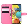 Samsung Galaxy A51 5G Lommebok-deksel med Magnetisk Lukning - Rosa
