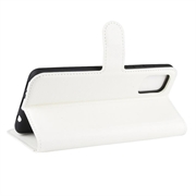 Samsung Galaxy A51 5G Lommebok-deksel med Magnetisk Lukning - Hvit