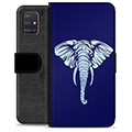 Samsung Galaxy A51 Premium Lommebok-deksel - Elefant