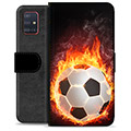 Samsung Galaxy A51 Premium Lommebok-deksel - Fotballflamme