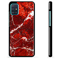 Samsung Galaxy A51 Beskyttelsesdeksel - Rød Marmor