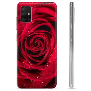 Samsung Galaxy A51 TPU-deksel - Rose