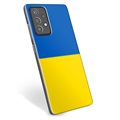 Samsung Galaxy A52 5G, Galaxy A52s TPU-deksel Ukrainsk flagg - Gul og lyseblå