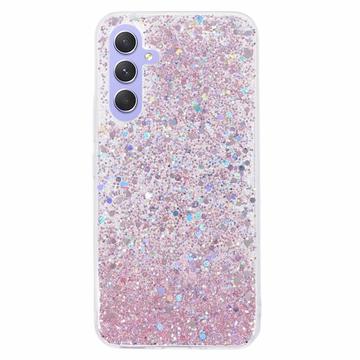 Samsung Galaxy A54 5G Glitter Flakes TPU-deksel