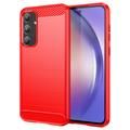 Samsung Galaxy A55 Børstet TPU Deksel - Karbonfiber