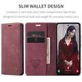 Samsung Galaxy A55 Caseme 013 Series Lommebok-deksel - Vinrød