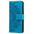 Samsung Galaxy A55 Mandala Series Lommebok-deksel - Blå