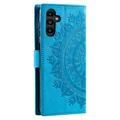 Samsung Galaxy A55 Mandala Series Lommebok-deksel - Blå