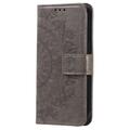 Samsung Galaxy A55 Mandala Series Lommebok-deksel - Grå