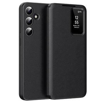 Samsung Galaxy A55 Smart Clear View Flip-etui med kortspor