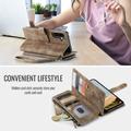 Samsung Galaxy A56 Caseme C30 Multifunksjonell Lommebok-deksel - Brun