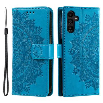 Samsung Galaxy A56 Mandala Series Lommebok-deksel - Blå