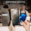 Samsung Galaxy A57 Caseme 033 Lommebok-etui med kalvestruktur og RFID-blokkering - Kaffe
