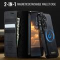 Samsung Galaxy A57 Caseme C49 2-i-1 avtakbar lommebokveske - MagSafe-kompatibel, RFID - Svart