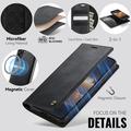 Samsung Galaxy A57 Caseme C49 2-i-1 avtakbar lommebokveske - MagSafe-kompatibel, RFID - Svart