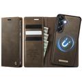 Samsung Galaxy A57 Caseme C49 2-i-1 avtakbar lommebokveske - MagSafe-kompatibel, RFID - Kaffe