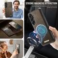 Samsung Galaxy A57 Caseme C49 2-i-1 avtakbar lommebokveske - MagSafe-kompatibel, RFID - Kaffe