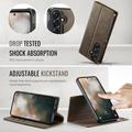 Samsung Galaxy A57 Caseme C49 2-i-1 avtakbar lommebokveske - MagSafe-kompatibel, RFID - Kaffe