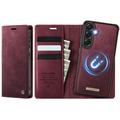 Samsung Galaxy A57 Caseme C49 2-i-1 avtakbar lommebokveske - MagSafe-kompatibel, RFID - rød