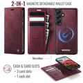 Samsung Galaxy A57 Caseme C49 2-i-1 avtakbar lommebokveske - MagSafe-kompatibel, RFID - rød