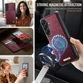 Samsung Galaxy A57 Caseme C49 2-i-1 avtakbar lommebokveske - MagSafe-kompatibel, RFID - rød