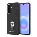 Samsung Galaxy A57 Karl Lagerfeld Fixed Glitter Metal Ikonik-deksel - Svart